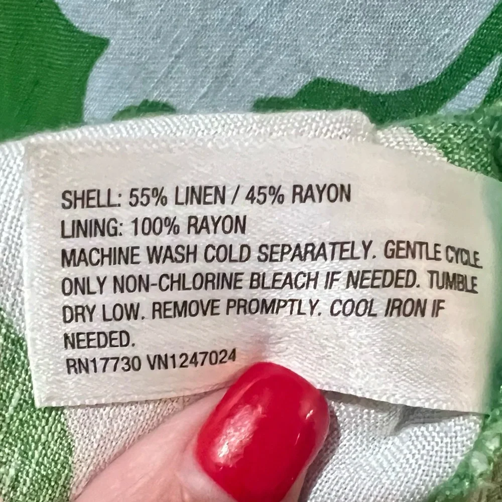 Kate Spade‎ x Target Rose Floral Linen Fit Flare Midi Skirt & Ruched Top Set 2X